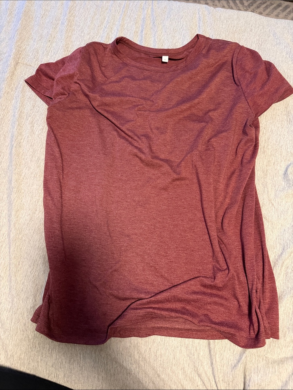 Amazon Women's Short Sleeve Crew Neck Tee - Maroon